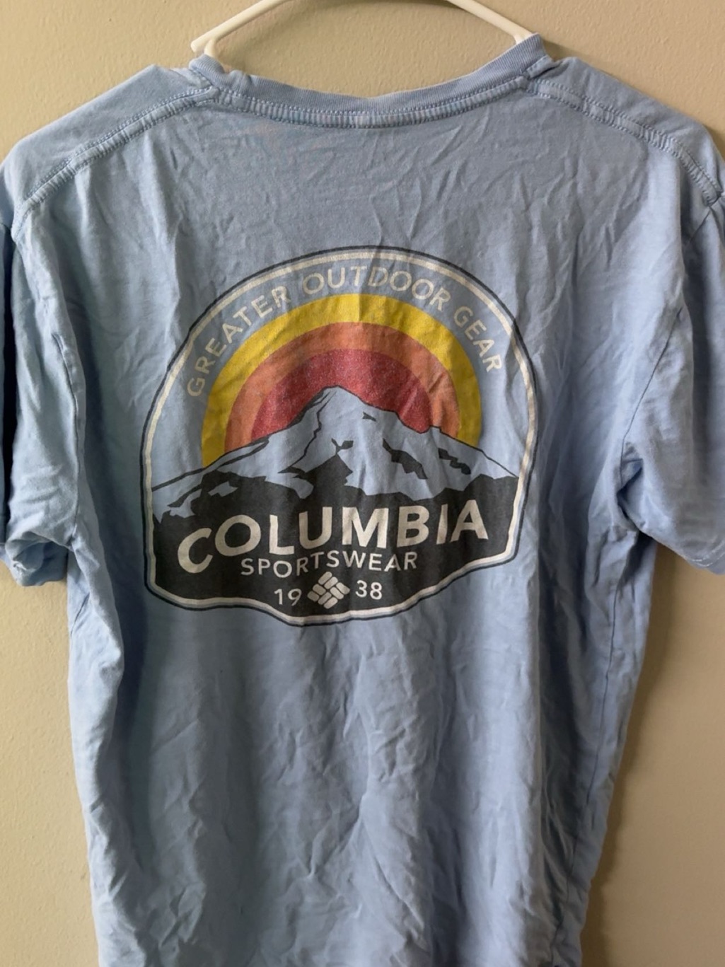 Men's Light Blue Graphic Tee
